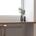 Bright Modern Apartment Interior With Herringbone Floor Window Desk Chair TV And Sofa