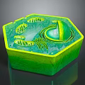 modern cell eukaryotic cell cross section cell structure cell tissue 3d model