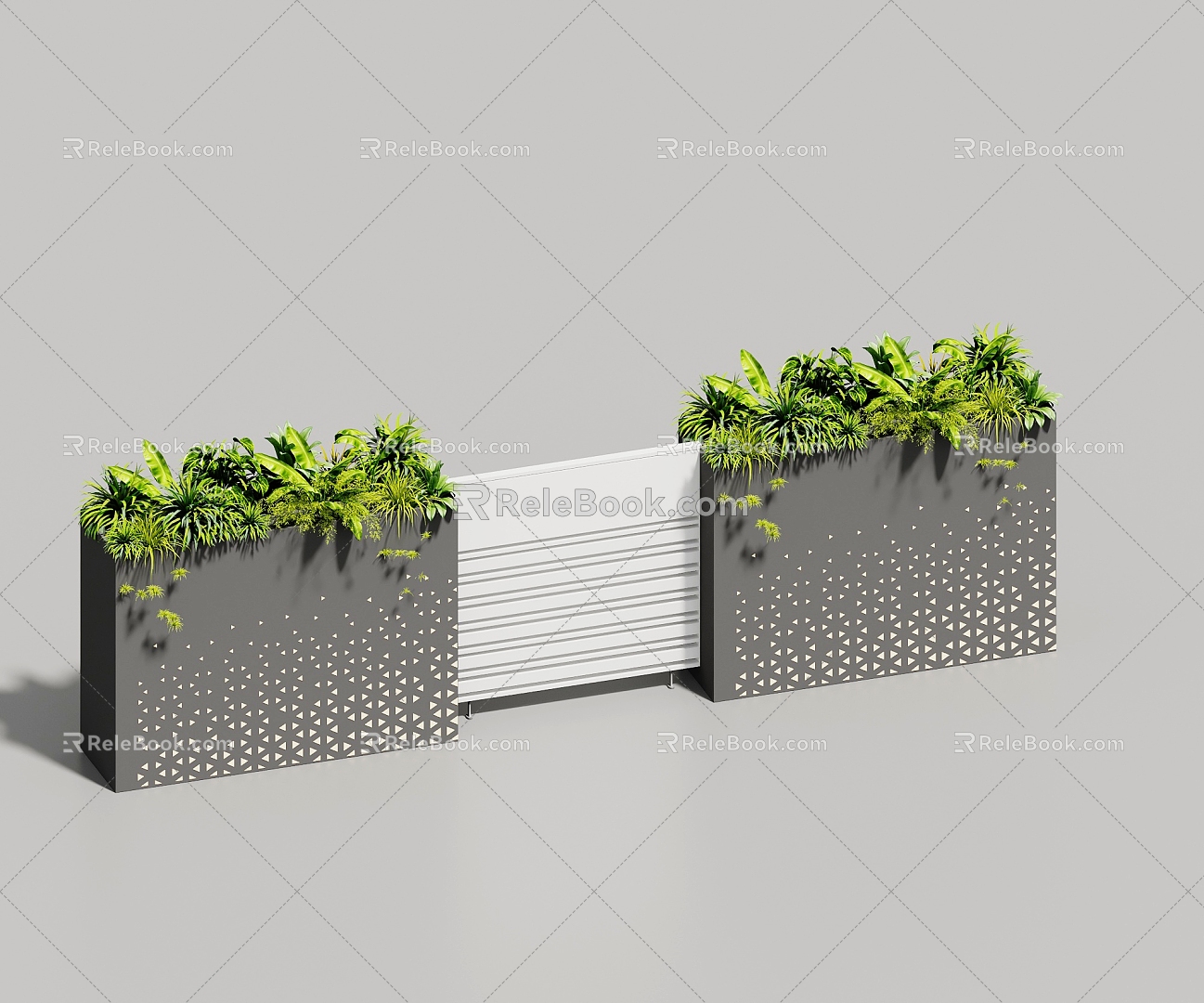 Modern Flower Box 3d model