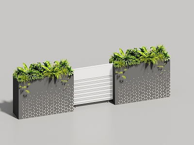 Modern Flower Box 3d model