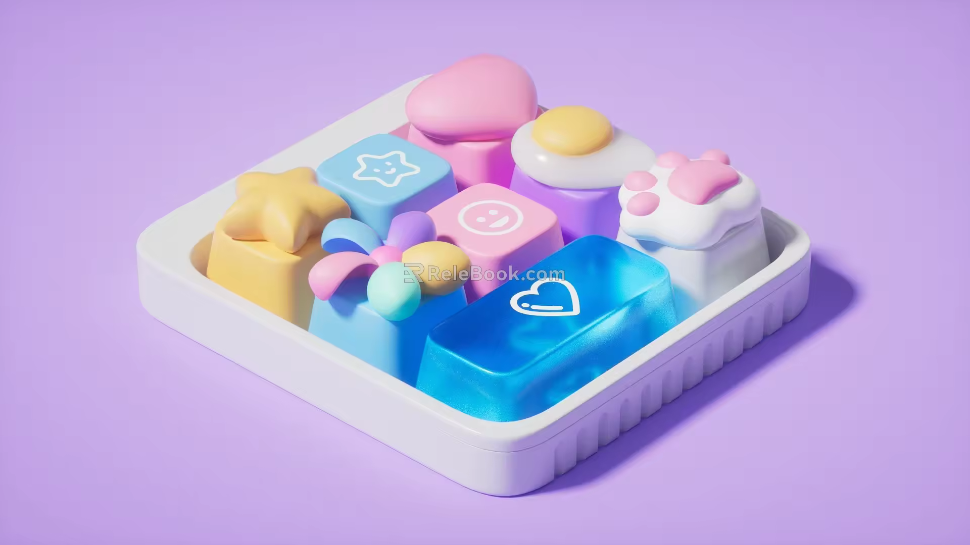 Keyboard Cartoon Keyboard 3d model