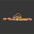 Assorted Delicious Foods Including Bread Cakes Cookies Fruits Donuts And Pastries