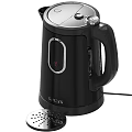 GARYN Black Electric Kettle With Water Level Indicator And Red Light Button 3d model