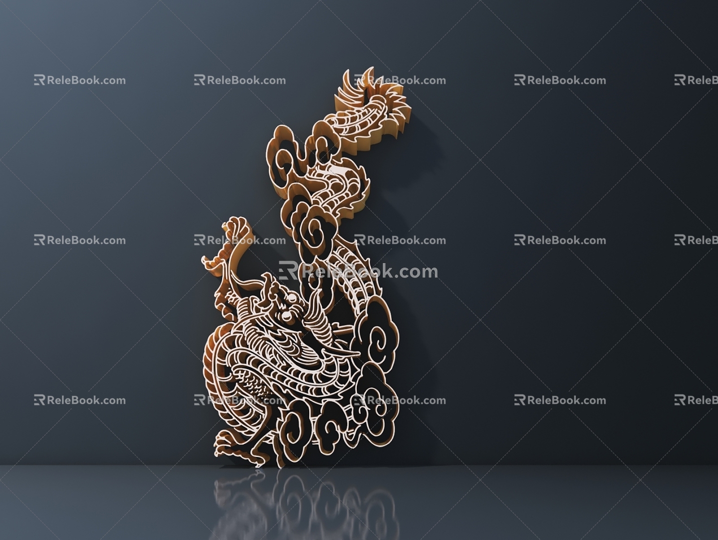 Chinese Carved Hardware Various Carved Carved Carved 3d model