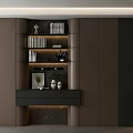 Modern Built in Bookcase Interior Design with Multiple Shelves Books and Decorative Lighting