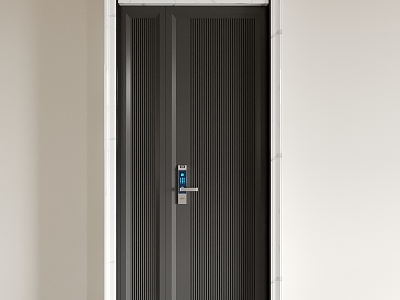 Security door entrance door outdoor door outdoor door single door swing door 3d model