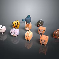 Cute Animal Shaped Piggy Banks As Colorful Decorative Household Items For Saving Money