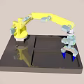 Intelligent manipulator mechanical arm robot 3d model