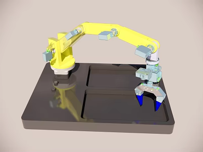 Intelligent manipulator mechanical arm robot 3d model