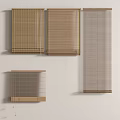 Wooden Window Blinds in Different Designs and Light Tones for Interior Decoration