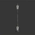 Vintage Architectural Street Lamps For Building Exterior With Classic Post And Smaller Design