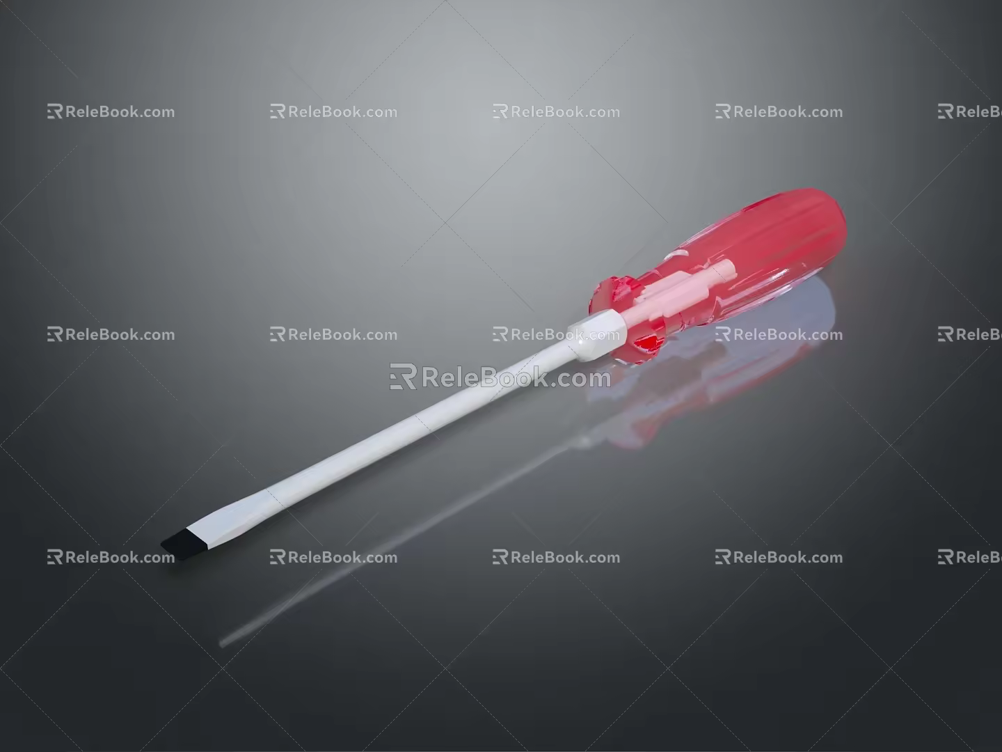 Screwdriver flat screwdriver Phillips screwdriver screwdriver screwdriver tool hardware tool processing tool 3d model