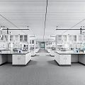 Modern Laboratory Biological Laboratory 3d model