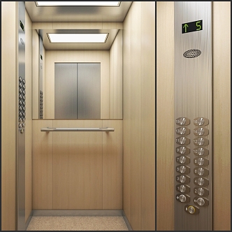 Elevator car 3d model