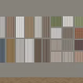 Various Wall Panels With Different Colors Textures Patterns And Designs For Home Interior 3d model