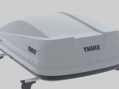 THULE Gray Roof Box For Car Top Storage With Durable Vehicle Design 3d model