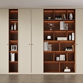 Middle Style Bookcase 3d model