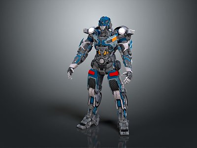 Modern Mech Warrior Mech Soldier Machine Battleguard Mechanical Battleguard 3d model