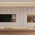 Warm Natural Wood Living And Dining Room Interior Design With Comfortable Sofas And Elegant Artworks