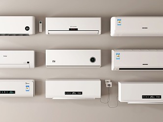 Air conditioner, air conditioner, on-hook inverter air conditioner, wall-mounted air conditioner 3d model