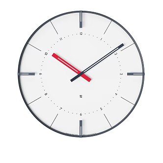 Lemnos minimalist clock wall clock circular clock 3d model