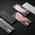 Various Colorful Mechanical Computer Keyboards With Different Designs And Layouts