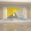 Indoor Sports Equipment Featuring Climbing Wall Horizontal Bar And Rings In Wooden Design Space