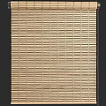 Wooden Bamboo Window Blinds with Horizontal Slats for Home Interior Decor
