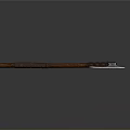 Handcrafted Weapon Axe With Wooden Handle Wrapped Rope And Carved Metal Blade