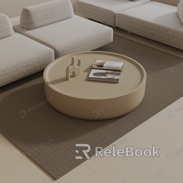 Modern coffee table model