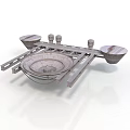 Advanced Space Satellite Design With Circular Antenna Dishes And Structural Framework