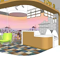 YOU Brand Specialty Store Interior Design With Display Area Seating And Digital Screen