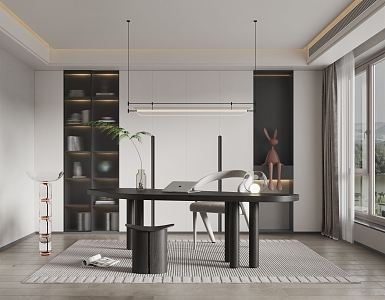 Modern study 3d model