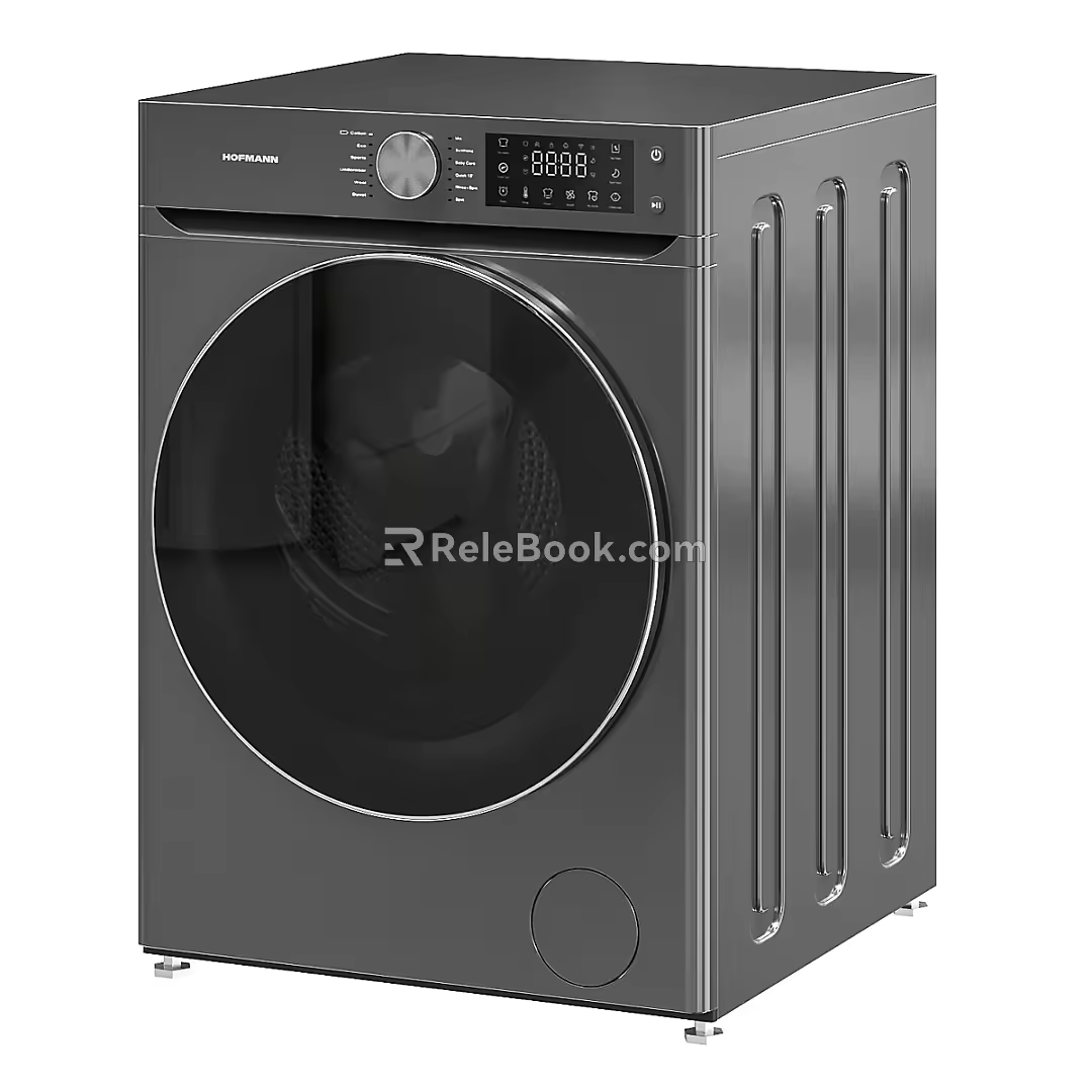 Simple Washing Machine Washing Machine Appliances Household Appliances Black Washing Machine 3d model