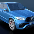 Sporty Blue Mercedes AMG SUV Exterior Design Featuring AMG Grill And Alloy Wheels