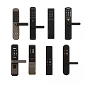 Modern smart lock fingerprint lock password lock 3d model
