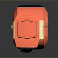 Red Projection Monitoring Device With Camera And Round Modern Design Base
