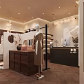 Elegant Modern Womenswear Collective Store Facade Design With Large Display Window And Arched Glass Doors