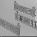 Elegant Classical Railings With Intricate Carvings Columns And Decorative Tops