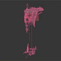 Offshore Oil Drilling Platform Structure With Equipment And Support Components