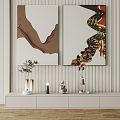 Modern Decorative Painting Hanging Painting 3d model