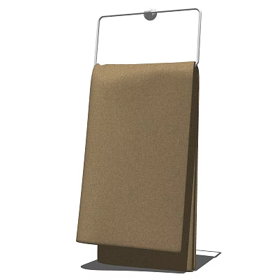 Brown Hanging Towel Soft Absorbent High Quality Material For Bathroom Use 3d model