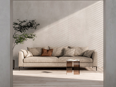 Modern double sofa model