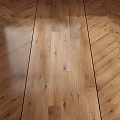 Natural Wooden Floor With Clear Wood Grain And Warm Texture Surface