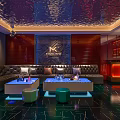 Luxurious Modern KTV Private Room With Comfortable Sofa Coffee Tables And Stylish Lighting Decor