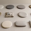 Different Types Of Floor Cushions With Various Colors And Textures