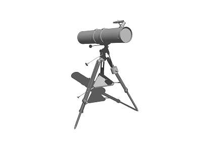 Commercial Telescope Equipment With Stable Tripod Stand For Professional Observation Use 3d model