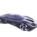 Futuristic Silver Sports Car With Sleek Aerodynamic Design And Stylish Black Wheels