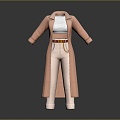 Long Clothes Long Shirt Fashion Long Shirt Coat Coat Trenchcoat Fashion Coat Clothing Clothing Clothing Fashion 3d model