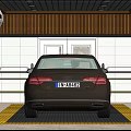 Car Dealership Service Interior With Michelin Tires Car Poster Jack And Tire Stacks